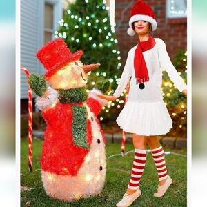 NIB 6 Pc Snowman Costume for Women